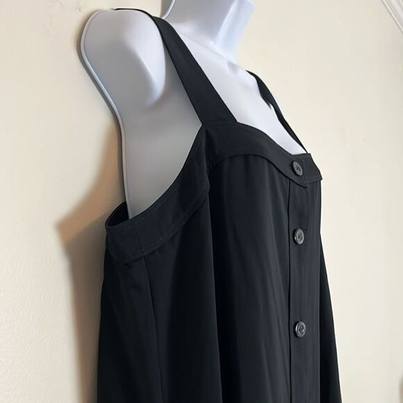 NWT Everlane Go Weave button down tank midi dress size 12 missing sash - Picture 6 of 12